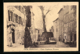 CPA Barjols, Place Capitaine-Vincens  - Barjols