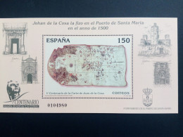 SPANIEN BLOCK 85 POSTFRISCH(MINT) LANDKARTE 2000 KARTOGRAPH JUAN DE LA COSA - Blokken & Velletjes