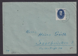 DDR Brief EF 270 Akademie Stassfurt Nach Saarbrücken + Schöner Obst Vigenette - Lettres & Documents