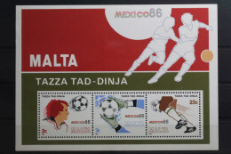 Malta Block 9 Mit 748-750 Postfrisch Fußball WM 1986 #SZ592 - Malta