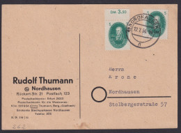 DDR MEF 262 Akademie Postkarte Reklame Rudolf Thumann Nordhausen Kat. 85,00 - Storia Postale