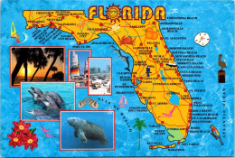 19-5-2024 (5 Z 35) USA (posted To Australia) Florida Map - Sonstige & Ohne Zuordnung