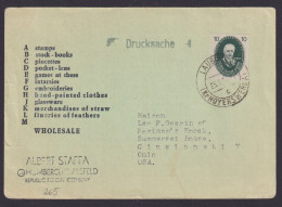 DDR Brief EF 265 Akademie Postkarte Destination Laubusch Kreis Hoyerswerda USA - Cartas & Documentos