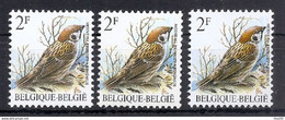 BUZIN Frank * Papier + Kleur Variaties * Nr 2347 * P6a + P6 + P7b * Postfris Xx * - 1985-.. Birds (Buzin)