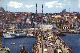 72506182 Istanbul Constantinopel Galata-Bruecke Neue Moschee   - Turkije