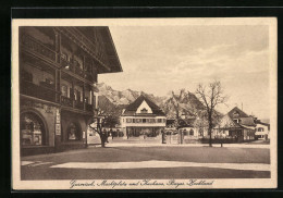 AK Garmisch, Marktplatz Und Kurhaus  - Autres & Non Classés