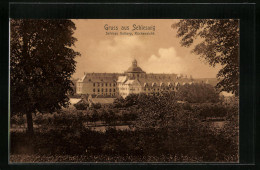 AK Schleswig, Schloss Gottorp, Rückansicht  - Schleswig