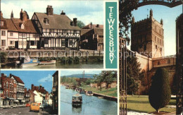 72484303 Tewkesbury Abbey Through Gateway Barton Street   - Andere & Zonder Classificatie