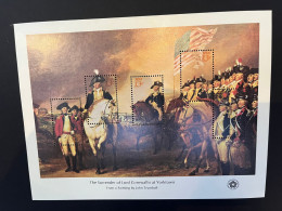 9-11-2023 (stamps) USA - Bicentennial Souvenir Sheet - Surrender Of Lord Cornwallis (mint/ Neuve) 21 X 16 Cm - Blokken & Velletjes