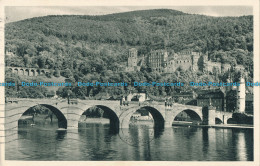R007575 Heidelberg. Schloss Mit Alter Brucke Auf Scheffelterrasse Karl Peters. 1 - Monde