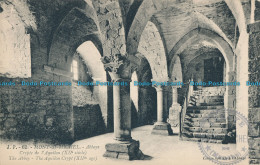 R009229 Mont St. Michel. The Abbey. The Aquilon Crypt. J. P. No 62 - Monde