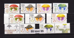 2014 Flora MUSHROOMS - MNH + Varieties / Other Paper / BULGARIA / Bulgarie - Unused Stamps