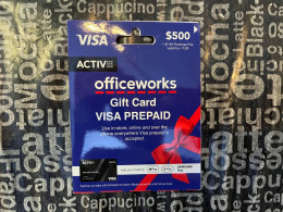 19-5-2024 (Gift Card) Collector Card - Australia - Officeworks ($ 500 Value - No Value On Card) - Gift Cards