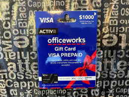 19-5-2024 (Gift Card) Collector Card - Australia - Officeworks ($ 1000 Value - No Value On Card) - Gift Cards