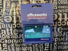19-5-2024 (Gift Card) Collector Card - Australia - Officeworks (2 Cards - No Value On Either Card) - Gift Cards