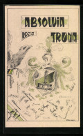 Künstler-AK Traunstein, Absolvia Truna 1933, Studentenwappen  - Other & Unclassified