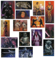 Etats-Unis / United States (Scott No.4143a-o - La Guerre Des étoles / Star Wars) (o) Set Of 15 - Used Stamps