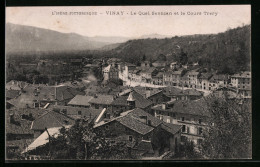 CPA Vinay, Le Quai Senozan Et Le Cours Trery  - Vinay