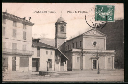 CPA L`Albenc, Place De L`Eglise  - L'Albenc