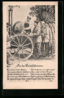 AK Soldaten Erhalten Ihre Mahlzeit Aus Der Gulaschkanone  - Guerre 1914-18
