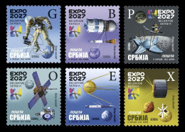 Serbia 2024 Mih. 1244/49 Definitive Issue. Space. EXPO 2027 In Belgrade MNH ** - Serbia