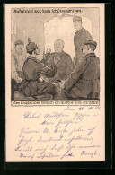AK Soldaten Im Schützengraben, Vier Engländer Brauch Ich Alleene Zum Frihstick Propaganda 1. Weltkrieg  - Guerre 1914-18