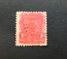 (stamps 179-5-2024) Very Old Australia Stamp - As Seen On SCANS - 1 D NSW Value - Gebruikt