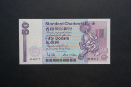 (Tv) 1992 Hong Kong Issue - Standard Chartered Bank 50 DOLLARS ($50)  #H966675 - Hongkong