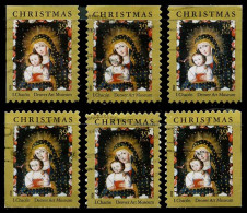 Etats-Unis / United States (Scott No.4100 - Madonna And Child) (o) All 6 Positions - Used Stamps