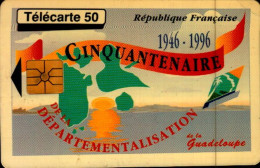 TELECARTE 50... CINQUANTENAIRE DE LA DEPARTEMENTALISATION.... ...PETIT TIRAGE - 50 Eenheden