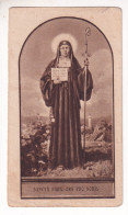 Santa Fara, Vecchio Santino Con Preghiera  Rif. S475 - Religion & Esotérisme