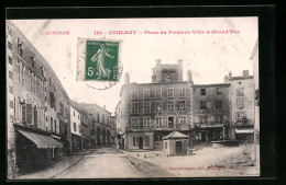 CPA Cunlhat, Place Du Poids-de-Ville Et Grand`Rue  - Cunlhat