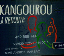 CARTE DE FIDELITE  ..  KANGOUROU....LA REDOUTE..... - Gift And Loyalty Cards