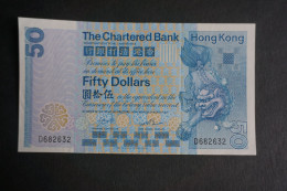 (M) 1982 HONG KONG OLD ISSUE - THE CHARTERED BANK 50 DOLLARS ($50) #D682632 - Hongkong
