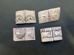 (stamps 179-5-2024) Very Old Australia Stamp - As Seen On SCANS - 8 X 1p NSW Stamps In 4 Pair - Usados