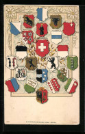 AK Schweiz, Schweizer Wappen, Bern, Luzern, Zug, Schwyz, Appenzell, Schaffhausen U. A.  - Other & Unclassified