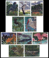 Etats-Unis / United States (Scott No.4099a-j - Marais De Floride / Florida Wetland) (o) Set Od 10 - Used Stamps
