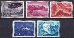 Liechtenstein  Mi. 381-385 Postfrisch  Freimarken 1959  (11315 - Altri & Non Classificati
