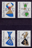 Liechtenstein  Mi. 465-468 Postfrisch  Wappen 1966 (11326 - Altri & Non Classificati