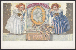 Jubiläumspostkarte Königreich Bayern Privatganzsache 1911 Landau  (20103 - Interi Postali