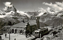 13920649 Zermatt_VS Station Gornergrat Mit Matterhorn Dent Blanche - Autres & Non Classés