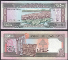 LIBANON - LEBANON 500 Livres 1988 Pick 68 UNC (1)    (28337 - Altri – Asia