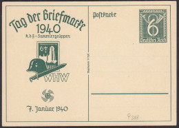 Deutsches Reich 1940 Ganzsache P288 Tag Der Briefmarke   (32153 - Autres & Non Classés