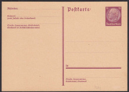 Deutsches Reich 1933 Ganzsache P222 Farbänderung    (32151 - Altri & Non Classificati