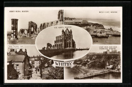Pc Whitby, Abbey Ruins, West Cliff, The Laurel Inn, The Abbey, East Side And Old Harbour  - Altri & Non Classificati