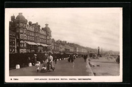 Pc Weymouth, Esplanade Showing Royal Hotel  - Weymouth