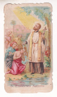 San Francesco Saverio Vecchio Santino Fustellato Con Preghiera  Rif. S481 - Religión & Esoterismo
