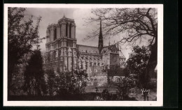 AK Paris, Cathédrale Notre-Dame, Vue De Saint-Julien-le-Pauvre  - Autres & Non Classés
