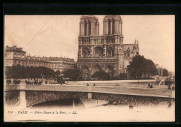 AK Paris, Cathédrale Notre-Dame, Le Pont  - Autres & Non Classés