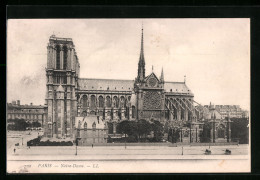 AK Paris, Cathédrale Notre-Dame, Blick Von Der Seite  - Autres & Non Classés